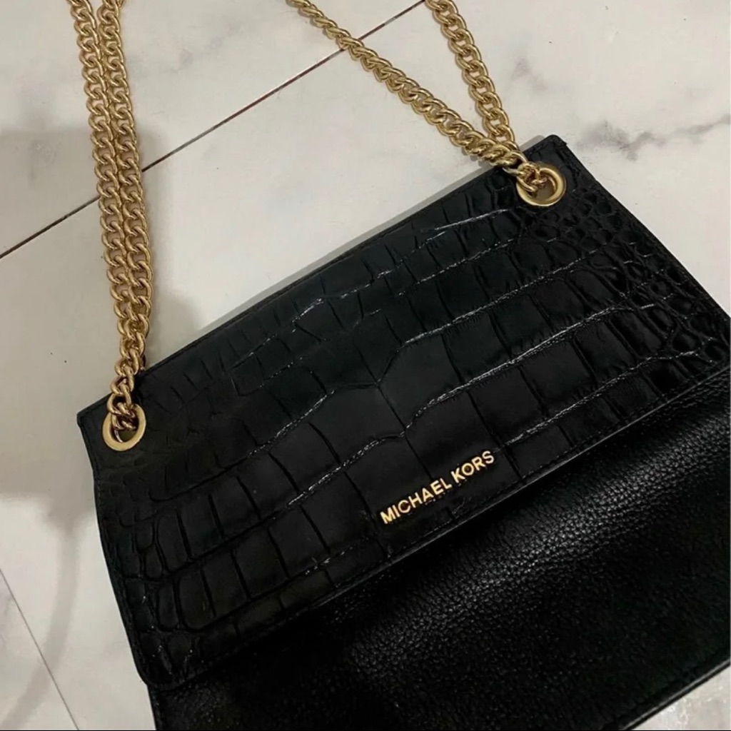 Michael Kors Black Crop Purse